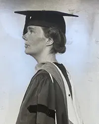 Molly Harrower upon graduating from Smith in 1934.